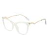 bullabulling Stylish TR90 Floral Cat Eye Reading Glasses For Women Oversized Frame Blue Light Blocking (clear, 1, multiplier_x) view 1