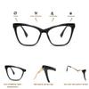 bullabulling Stylish TR90 Floral Cat Eye Reading Glasses For Women Oversized Frame Blue Light Blocking (red, 3, multiplier_x) view 3