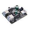Yahboom 4 Port USB 3.0 Hub for Raspberry Pi Jetson Nano ROS Robot, Compatible with USB 3.0/2.0/1.1 Driver-Free Plug&Play, Onboard External USB-A5V (Micro-USB)9~24V Power Port, for High-Power Device view 1
