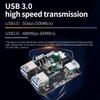 Yahboom 4 Port USB 3.0 Hub for Raspberry Pi Jetson Nano ROS Robot, Compatible with USB 3.0/2.0/1.1 Driver-Free Plug&Play, Onboard External USB-A5V (Micro-USB)9~24V Power Port, for High-Power Device view 3