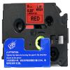 LM Tapes - Premium 3/8" (9mm) Black on Red Compatible TZe P-Touch Tape for use with Brother PT-E800W, PTE800W, PT-E800, PTE800 Label Maker Includes Tape Size/Color Guide. view 2