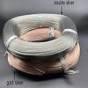 22 24 26 30 awg Speaker Kabels Copper Wire Copper Core 2P Transparent Parallel Wire 30ft Lighting Gold Silver Chandelier Crystal LED Wire (30ft 22awg, Gold Silver Color) view 4
