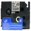 LM Tapes - Premium 3/4" (18mm) Black on Clear Compatible TZe P-Touch Tape for use with Brother PT-E800W, PTE800W, PT-E800, PTE800 Label Maker Includes Tape Size/Color Guide. view 2