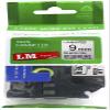 LM Tapes - Premium 3/8" (9mm) Black on Matte Silver Compatible TZe P-Touch Tape for use with Brother PT-E800W, PTE800W, PT-E800, PTE800 Label Maker Includes Tape Size/Color Guide. view 1