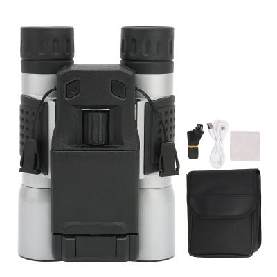 Binoculars Camera, W32 1080P HD Digital Telescope Camera with 2inch LCD Display Video Photo Recorder 12x Magnification Camcorder for Bird Watching Hunting Stargazing Hiking Sports