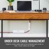 VELCRO Brand Cable Sleeves. Organize Messy Wires on Desk, Behind TV or Game Console. 16-Inch (2x8in) White. Removable Adhesive Mounts to Smooth Surfaces view 3