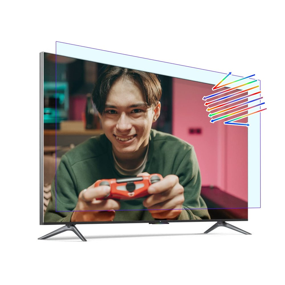 TYRHMY Relieve Eye Strain Sleep Better 42 Inch Shield Blue Light/Anti-Glare LCD TV Screen Protector Matte Frosted Film Take Care of Your Eyesight Easy to Install,42 Inch TV Narrow