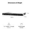 QNAP TS-435XeU-4G-US 4 Bay High-Speed Short Depth Rackmount NAS with M.2 NVMe SSD, Quad Core Marvell Octeon CPU, 4GB DDR4 Memory, Dual 2.5GbE (2.5G/1G/100M) and 10GbE Network Connectivity (Diskless) view 3