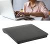 Hilitand External DVD Drive, Portable USB3.0 CD DVD Drive CD ROM Rewriter Laptop Optical Drive Enclosure Compatible with for Linux OS X Desktop PC(Black) view 4