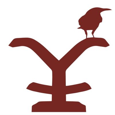 2 Pack - Yellowstone | Decal Vinyl Sticker Graphics for Car Truck SUV Van Wall Window Laptop | 3.2" Width by 5.5" Height HGC3462.030 Crimson (Dark Red)