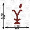 2 Pack - Yellowstone | Decal Vinyl Sticker Graphics for Car Truck SUV Van Wall Window Laptop | 3.2" Width by 5.5" Height HGC3462.030 Crimson (Dark Red) view 3