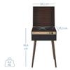Crosley CR6236A-WA Jasper 3-Speed Bluetooth in/Out Vinyl Record Player Turntable with Built-in Speakers and Detachable Legs, Walnut view 3