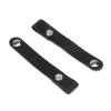 Dnyta 20 Pcs Leather Cable Straps with Snaps, Charger Cable Ties, Management Extension Cord for Headphone or USB Data Cables, Black view 3