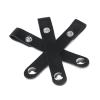 Dnyta 20 Pcs Leather Cable Straps with Snaps, Charger Cable Ties, Management Extension Cord for Headphone or USB Data Cables, Black view 4