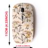 2.4G Wireless Mouse with Cute Pattern Design for All Laptops and Desktops with Nano Receiver - Flowers Graphic Leaves view 2