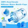 Jell-Cell 5 Gallon Water Jug Cap Silicone - Reusable Water Bottle Caps for 55mm No-Splash,No Leak and Spill Replacement Cap,3 Pack view 2