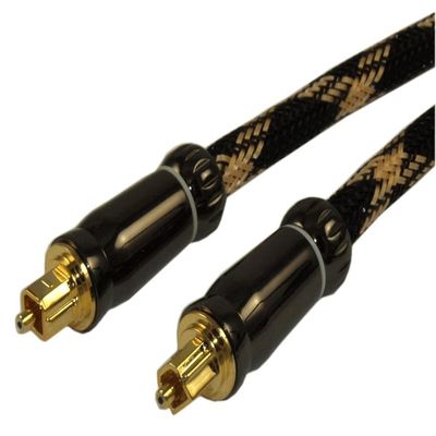 MyCableMart 30ft Elite Toslink Digital Optical Audio Cable (SPDI/F Metal Connector