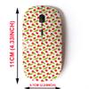 2.4G Wireless Mouse with Cute Pattern Design for All Laptops and Desktops with Nano Receiver - Cute red Goji view 2