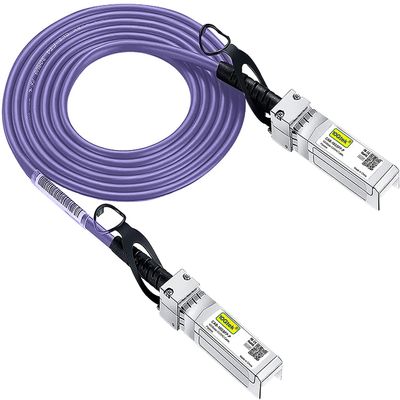 10Gtek [Very Peri Colored 10G SFP+ DAC Cable - Twinax SFP Cable for Cisco SFP-H10GB-CU0.5M, Ubiquiti UniFi, D-Link, Supermicro, Netgear, Mikrotik, Fortinet, 0.5-Meter(1.6ft)