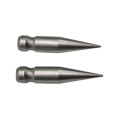 2pcs Swiss-Style Tip M6 Thread Mini Adapter Compatible Leic Type Prism Total Station