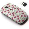 2.4G Wireless Mouse with Cute Pattern Design for All Laptops and Desktops with Nano Receiver - Cherry view 1