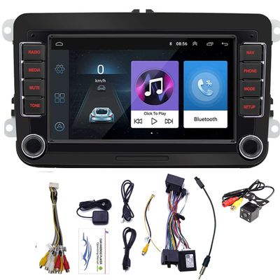 Android 9.0 Car Radio 7 Inch Touch Screen in Dash Car Stereo Player Head Unit GPS Navigation WiFi Bluetooth FM Receiver Dual USB Compatible for VW Golf Polo Skoda Tiguan Passat b6 b7 with Rear Camera