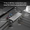 j5create USB C 4K Triple Display Hub - 4K HDMI x2, 4K DP, 2 USB-A and USB-C 10Gbps, PD 100W, Ethernet, SD 4.0 Card Reader | for XPS, Surface Pro (JCD397) view 2