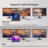 j5create USB C 4K Triple Display Hub - 4K HDMI x2, 4K DP, 2 USB-A and USB-C 10Gbps, PD 100W, Ethernet, SD 4.0 Card Reader | for XPS, Surface Pro (JCD397) view 3