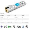 10/100/1000Base-T SFP to rj45 1GB SFP-T SGMII Copper RJ45 100m Mini-GBIC Transceiver Module for Cisco GLC-TA Ubiquiti Unifi Netgear Finisar D-Link and More view 2