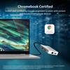 j5create USB C Hub - 4K 60Hz HDMI, 100W PD, 2 x USB-A, Ethernet | for Steam Deck, MacBook, ChromeBook, XPS, Surface Pro (JCD391) view 2