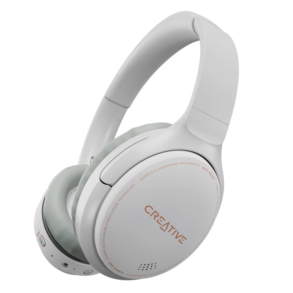 Creative Labs Zen Hybrid Headset Wired & Wireless Head-Band, W128781136 (Wireless Head-Band Calls/Music Bluetooth White)
