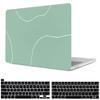 KSK KAISHEK Case for MacBook Pro 13 inch with Touch Bar 2016 2017 2018 2019 2021, A2338 M1 M2 A2289 A2251 A2159 A1989 A1708 A1706, Plastic Crocodile Pattern Case & Keyboard Cover, Green view 1