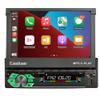 Bluetooth Car Stereo Apple Carplayer Android Auto 7 Inch Automatic Telescoping Touchscreen Radio Supports FM Android/iOS Mirror Link SWC,Single Din Car Audio with USB/TF Card Port/AUX-in view 1