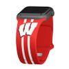 Affinity Bands Wisconsin Badgers HD Combo Package Compatible with Apple Watch and AirPods Pro (42/44/45/49mm (46mm Series 11) Long Stripes) view 2