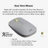 acer Vero 3 Button Mouse | 2.4GHz Wireless | 1200DPI | Made with Post-Consumer Recycled (PCR) Material | Certified Works with Chromebook | Gray view 2