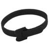 Maxxima 8 Inch Reusable Cable Ties, Multipurpose Cinch Strap, Fastening Hook and Loop Adjustable Cord Wrap, Organize Cables in Home, Office and Data Centers 200 Pack, Black view 2