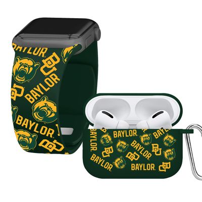 Affinity Bands Baylor Bears HD Combo Package Compatible with Apple Watch and AirPods Pro (38/40/41mm (42mm Series 11) Short Random)