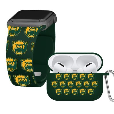 Affinity Bands Baylor Bears HD Combo Package Compatible with Apple Watch and AirPods Pro (38/40/41mm (42mm Series 11) Short Repeating)