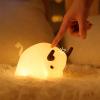 SHENGJIA Adorable Maverick Timed Night Light with Touch Sensor LED Soft Light Rechargeable Desk Lamp Bedside Lamp for Baby Girl Bedroom, Living Room view 2