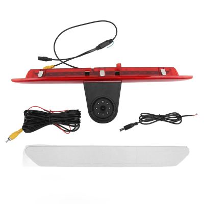 Rear View Camera, High Mount Brake Light Backup Camera DC12V View Angle IP67 Waterproof Replacement for Transit 2014 2015 2016 2017 2018
