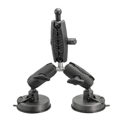 ARKON Triple Robust Double Windshield Suction Mount  17mm Compatible Retail Black