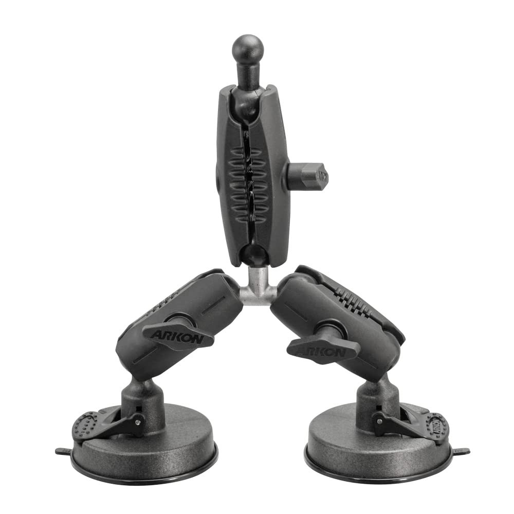 ARKON Triple Robust Double Windshield Suction Mount  17mm Compatible Retail Black