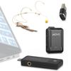 Movo WMX-1-UH USB-C Wireless Headset Microphone - USB Wireless Headset Microphone for Computers, Smartphones, and Tablets view 1