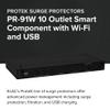 ELAC Protek PR-91W 10 Outlet Surge Protector with Wi-Fi - Advanced Power Protection and EMI/RFI Noise Filtration - Includes iOS and Android App + Voice Control with Alexa and Google Assistant view 2