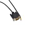 D-SUB 9-PIN 9-HOLE MALE and FEMALE SINGLE-HEAD SERIAL EXTENSION CABLE PROGRAMMING COMMUNICATION CABLE(2m,DB9 MALE) view 1