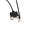 D-SUB 9-PIN 9-HOLE MALE and FEMALE SINGLE-HEAD SERIAL EXTENSION CABLE PROGRAMMING COMMUNICATION CABLE(2m,DB9 MALE) view 3