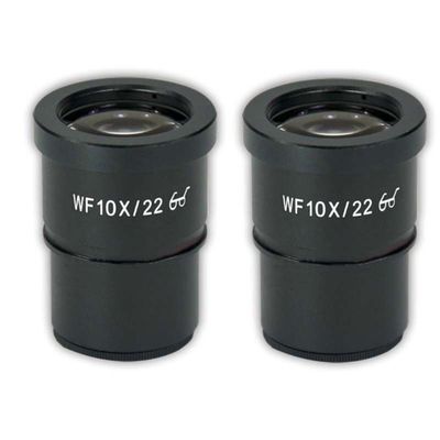 Lab Microscope Slides Pair WF10X Eyepiece, Stereo Microscope Field of View 20mm Or 22mm 10X Microscope Parts (Color : WF10X-22 Dia 30.5mm)