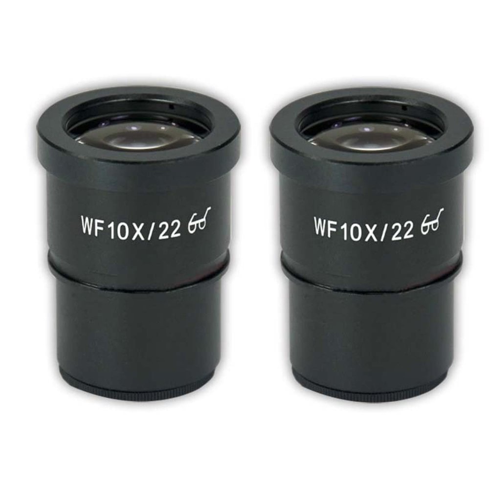 Lab Microscope Slides Pair WF10X Eyepiece, Stereo Microscope Field of View 20mm Or 22mm 10X Microscope Parts (Color : WF10X-22 Dia 30.5mm)