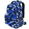 ZZKKO Camo Camouflage Blue School Backpacks Book Bag for Boys Girls Travel Hiking Camping Daypack Work Laptop Backpack view 4