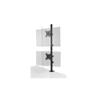 Kensington Stacked Monitor Mount with Vesa Mount, Vertical Dual Monitor Stand with Height Adjustable Handles, Pre-installed C-clamp Dual Monitor Arm for 2 Monitors Up To 32", 19.8lbs, Black (K53802WW) view 4